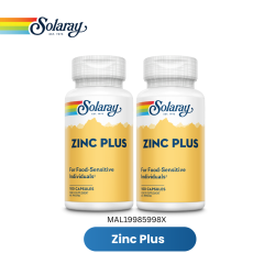 [TP] SOLARAY ZINC PLUS 100c TWINPACK-MAL19985998X (Free Supplement Gift)